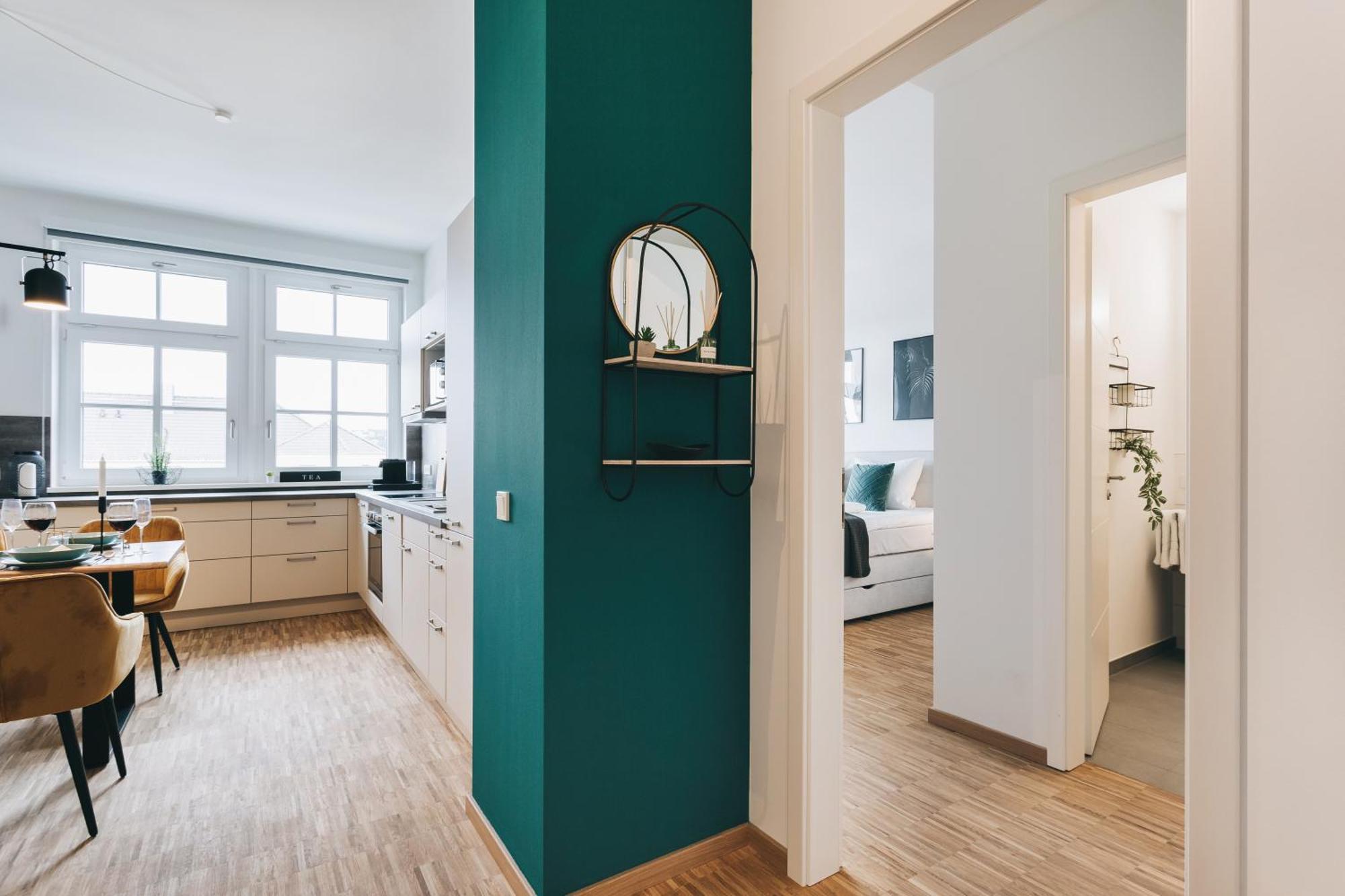 Oasis Appart - Wohnen In Dresden - Netflix - Tiefgarage - Dachterrasse Ruang foto