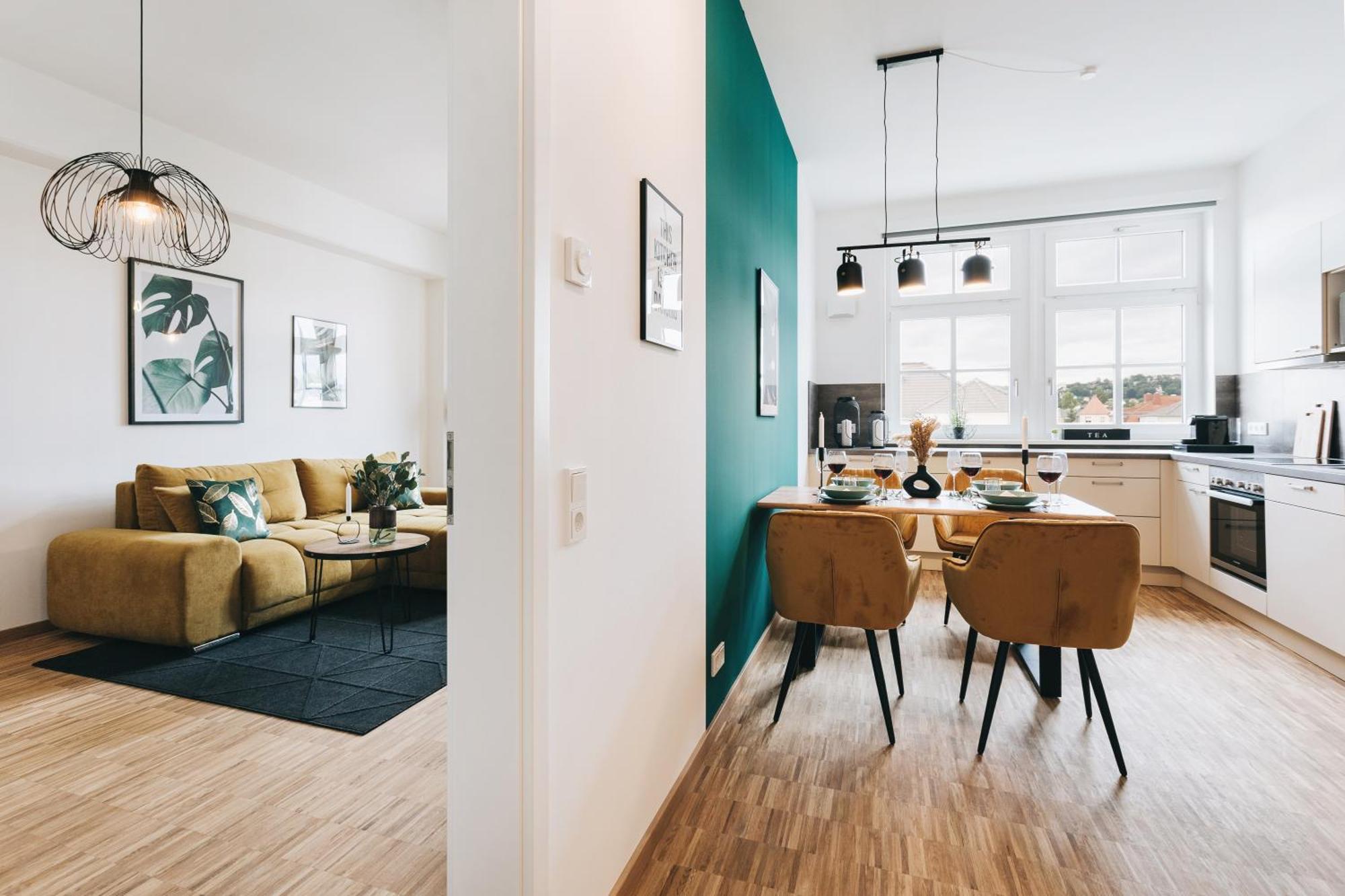 Oasis Appart - Wohnen In Dresden - Netflix - Tiefgarage - Dachterrasse Ruang foto