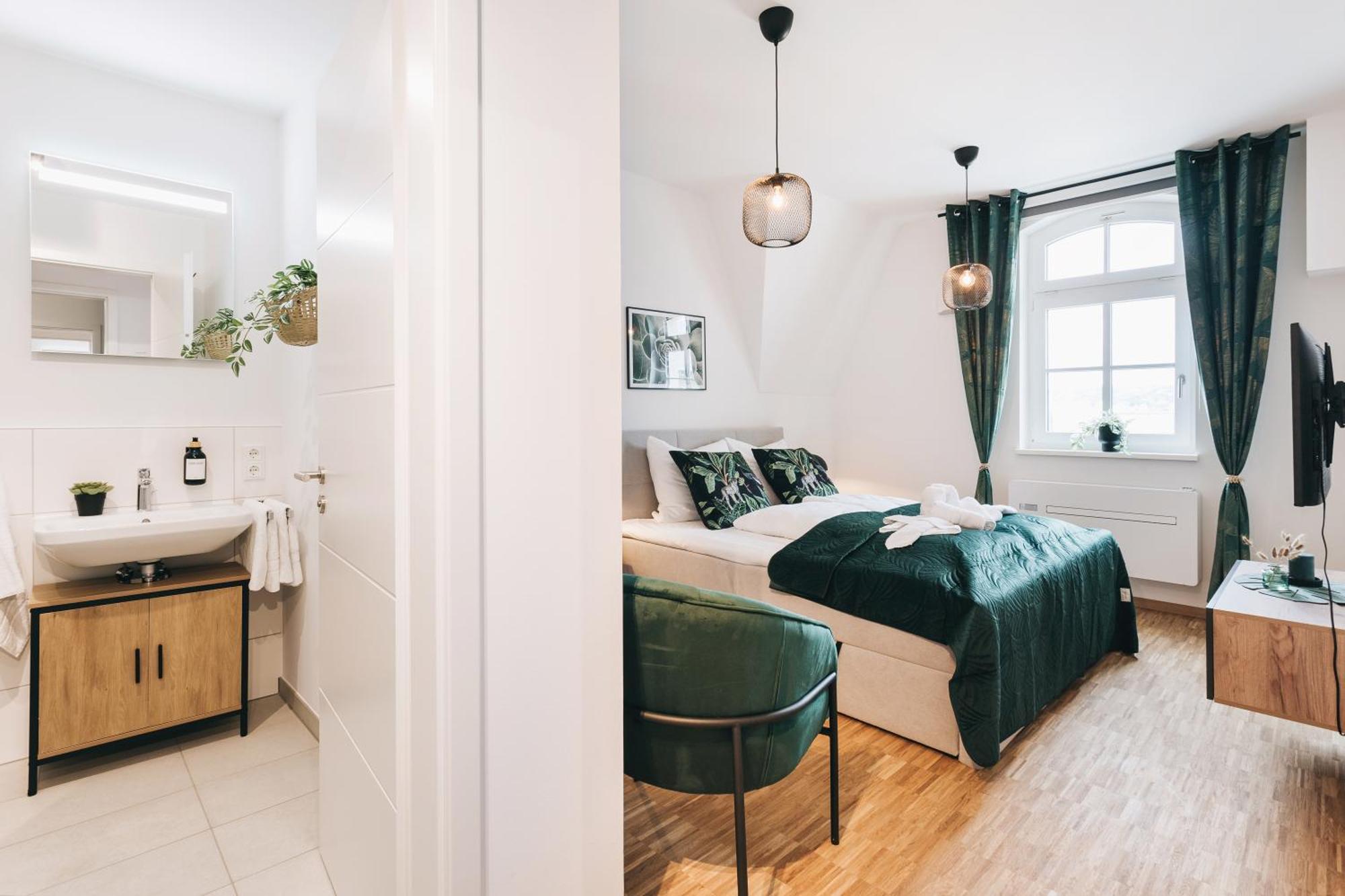 Oasis Appart - Wohnen In Dresden - Netflix - Tiefgarage - Dachterrasse Ruang foto